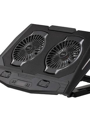Подставка для ноутбука 2e gaming cpg-006, до 17.3", 2xusb-a, lcd/phone holder, rgb, черный 2