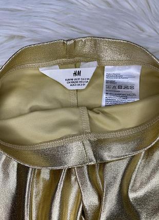 Золотисті лосини для дівчинки h&m 3