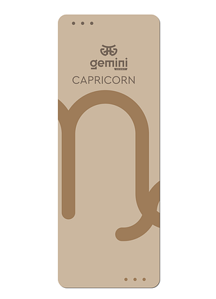 Коврик для йоги каучуковый полиуретан pro zodiac capricorn gemini sport pro козорог 183см*68см*5мм puy-4900-7