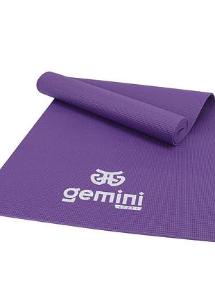 Коврик для фитнеса и йоги pvc gemini sport pvcy-6pur 173 х 61 х 0.6см фиолетовый