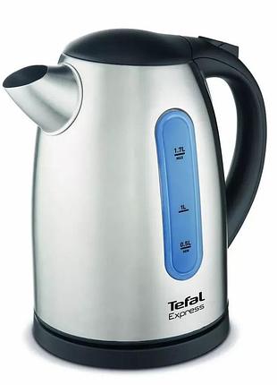 Електрочайник tefal express 2 1.7л, нерж. сталь, сірий