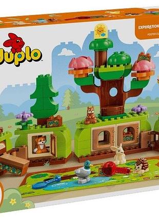 Конструктор lego duplo town лес открытий с дикими животными