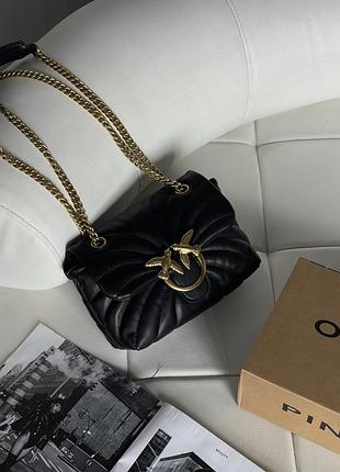 Женская сумка pinko mini love bag puff butterfly черный есть