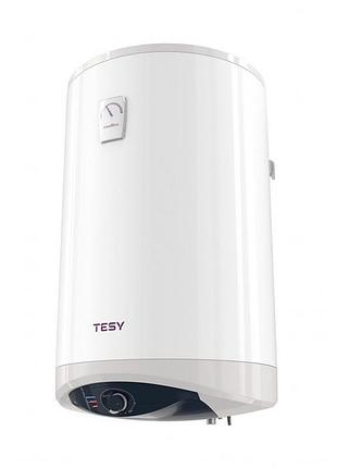 Водонагрівач електр. tesy modeco ceramic круглий із теплообмінником gcv9sl 1004724d c21 ts2rcp, 100л, 2,4квт, сухий тен, мех.