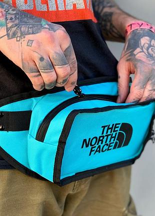 Поясная сумка the north face blue