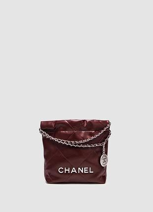 💎 chanel burgundy quilted calfskin mini 20 bag silver hardware
