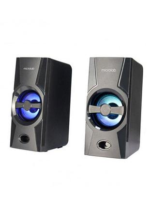 Акустическая система microlab b-15 2.0, usb, mini-jack, черный