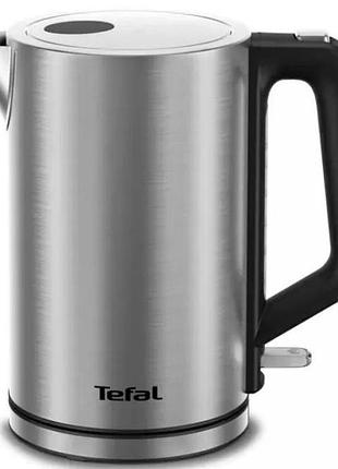 Електрочайник tefal bronx electric, 1.7л, нерж. сталь, сірий