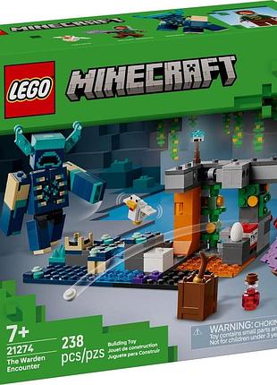 Конструктор lego minecraft зустріч із боронителем