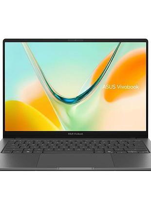 Ноутбук asus vivobook s14 s5408qa-tm271w 14" wuxga ips, qualcomm x1 26 101, 8gb, f512gb, uma, win11, сірий