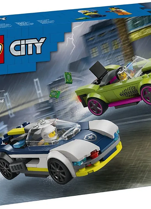 Конструктор lego city переслідування маслкара на поліцейському автомобілі