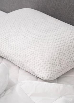 Подушка ортопедична ardesto sleepwell, 40х60см, прямокутна, піна меморі, білий