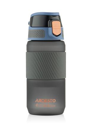 Бутылка для воды ardesto spring 600мл, пластик, черный