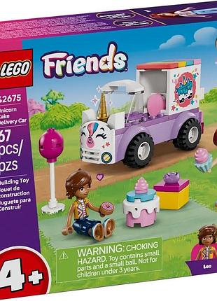 Конструктор lego friends автомобиль для доставки тортов с единорогами