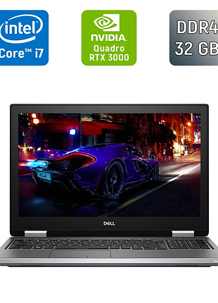 Мобільна робоча станція б-клас dell precision 7740 / 17.3" (1920x1080) ips / intel core i7-9850h (6 (12) ядер по 2.6 - 4.6 ghz) /