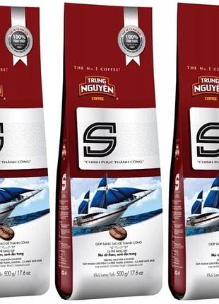 Набір 3 шт в'єтнамська мелена кава s blend набір 500г trung nguyen
