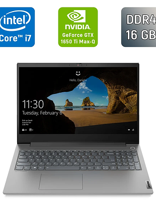 Игровой ноутбук б-класс lenovo thinkbook 15p / 15.6" (3840x2160) ips / intel core i7-10750h (6 (12) ядер по 2.6 - 5.0 ghz) / 16 gb
