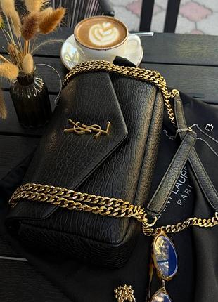Saint laurent black / gold