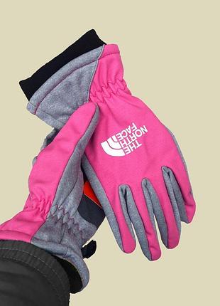 The north face gloves pink