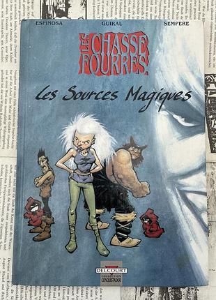 Французский комикс bd les chasse-fourrés - t1: les sources magiques (1991) delcourt