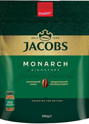 Кава jacobs розчинна monarch, 500гр, купаж арабіка/робуста