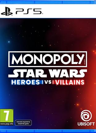 Гра консольна ps5 monopoly: star wars heroes vs villains, bd диск