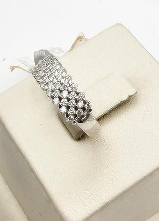 Кольцо серебряное куб. цирконием 18 2,59 г