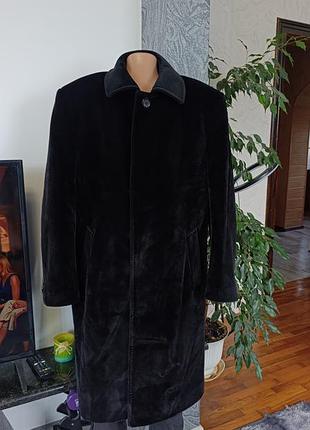Мужское теплое пальто favorite с шерстью (75% wool), размер l