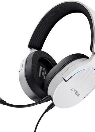Гарнітура ігрова trust gxt 490 fayzo, 7.1, usb-a, 2м, білий