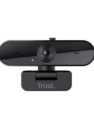 Веб камера trust taxon qhd eco black