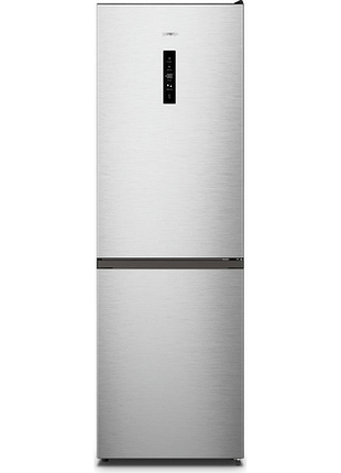 Холодильник gorenje з нижн. мороз. камерою, 185х60х60см, 2 дв., х- 207л, м- 93л, a++, nofrost plus, fresh zone, зовн. диспл, сірий