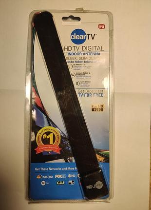 Цифровая комнатная тв антенна clear tv hdtv clear (el-620) t2
