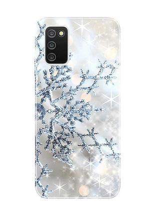 Чохол на samsung galaxy a03s :: сніжинка (принт 166)