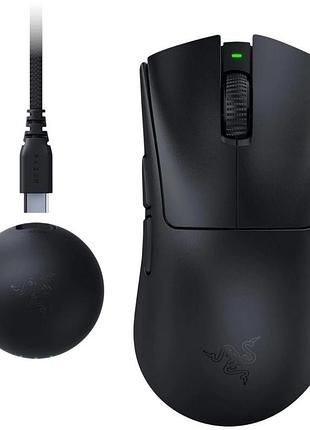 Мышь razer deathadder v4 pro gen-2, usb-a/wl, черный