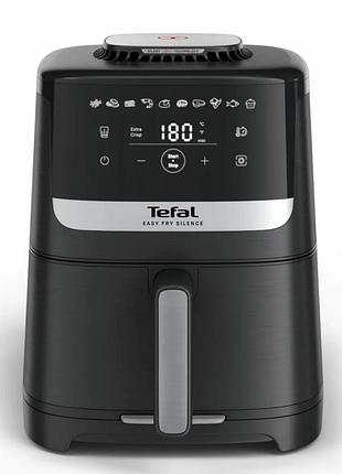 Мультипечь tefal easy fry silence, 1670вт, чаша-5л, сенсорное управление, 10 программ, пластик, черный