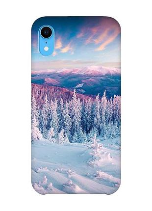 Чехол на iphone xr :: зимние горы (принт 163)