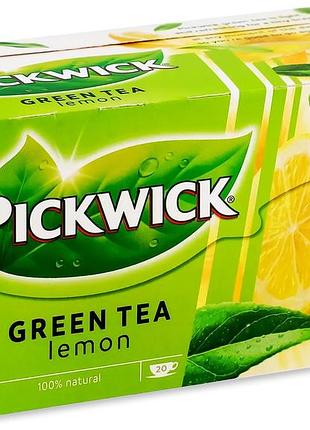 Чай зеленый с лемонграссом и цедрой лимона pickwick gwa 40г(20х2г) х12 нп