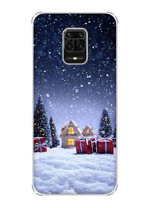 Чохол з потовщеними кутами на xiaomi redmi note 9 pro/ 9s/ 9 pro max :: святковий вечір (принт 165)