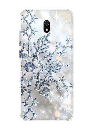 Чохол на xiaomi redmi 8a :: сніжинка (принт 166)