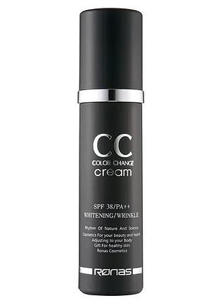 Сс крем для осветления и выравнивания тона кожи ronas color change cream spf 38pa+++