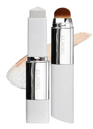 Тональный стик с кисточкой elroel blanc cover cream stick v
