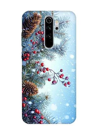 Чехол на xiaomi redmi note 8 pro :: зимний фон (новогодний принт 167)