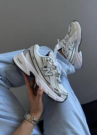Жіночі білі кросівки new balance 740 white silver black х нью беланс 36