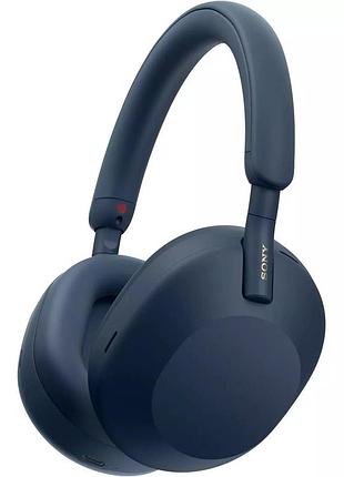 Наушники over-ear sony wh-1000xm5 bt 5.2, anc, hi-res, aac, ldac, wireless, mic, синий