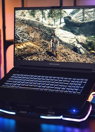 Подставка для ноутбука 2e gaming cpg-011, до 17.3", 1xusb-a, 1xusb-c, lcd, rgb, черный 7