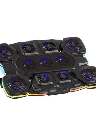 Подставка для ноутбука 2e gaming cpg-011, до 17.3", 1xusb-a, 1xusb-c, lcd, rgb, черный 9