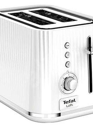 Тостер tefal loft 850вт, пластик, білий