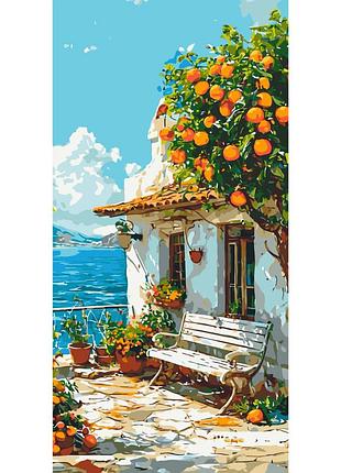 Картина по номерам "итальянский пейзаж" lw5115, 40х80 см