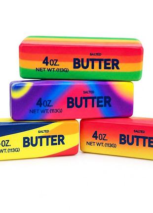 Детская игрушка сквиш-антистресс "butter радужный" sqbutcolor-113 размер 13х3,5х3,5 см