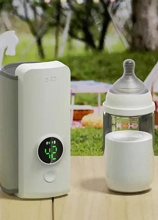 Компактный портативный подогреватель для бутылочек bottle warmer 6l с контролем температуры от usb